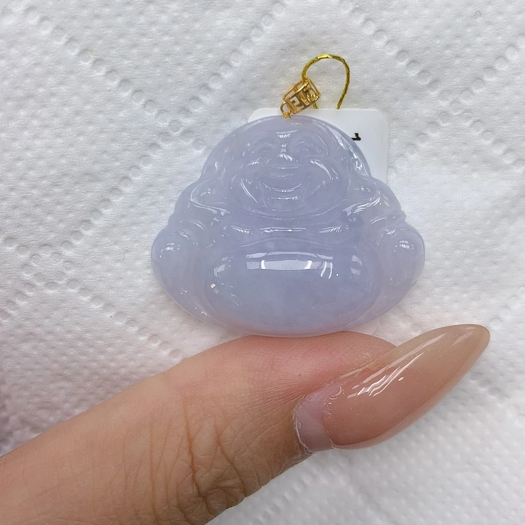 颈饰18K金镶嵌翡翠