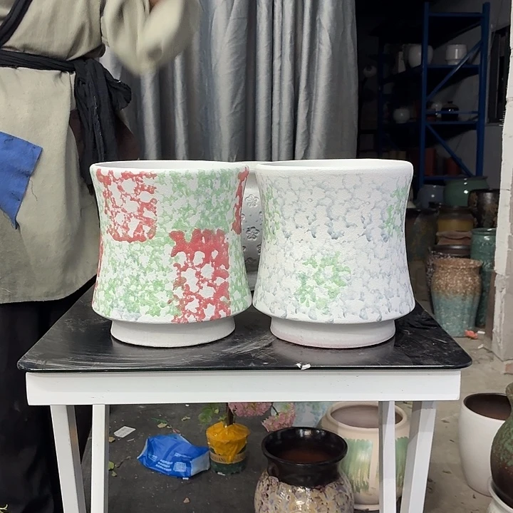 19×22 -粗陶花盆有孔-买买买