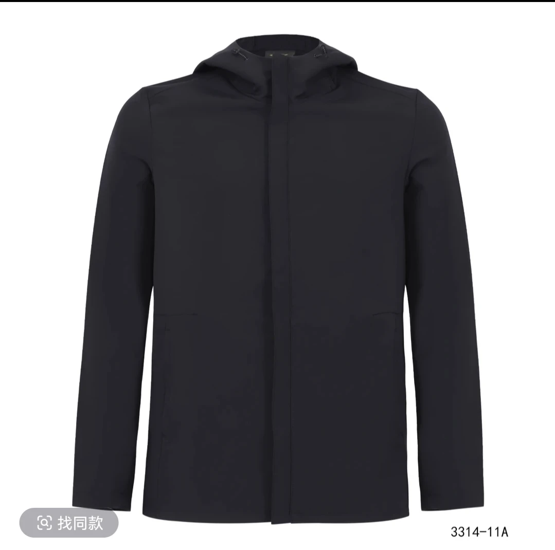 向尚运动男式梭织外套5286黑5287藏蓝