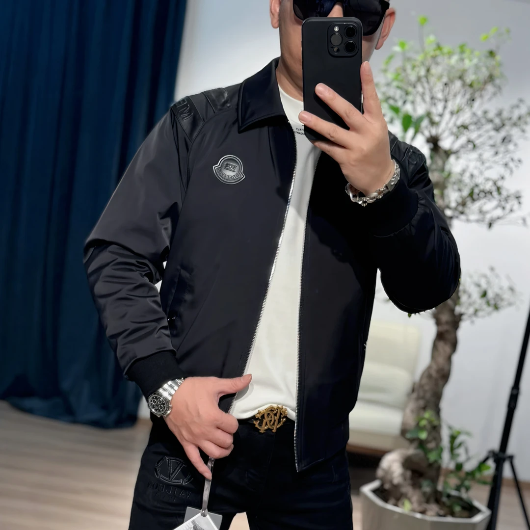 【VG轻奢】25冬季新款高端绵羊皮拼接三防鹅绒服258030