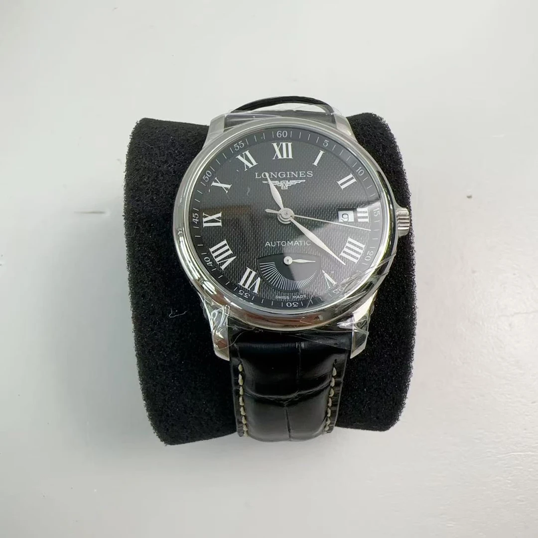 95新 Longines/浪琴 浪琴黑盘百搭男士腕表