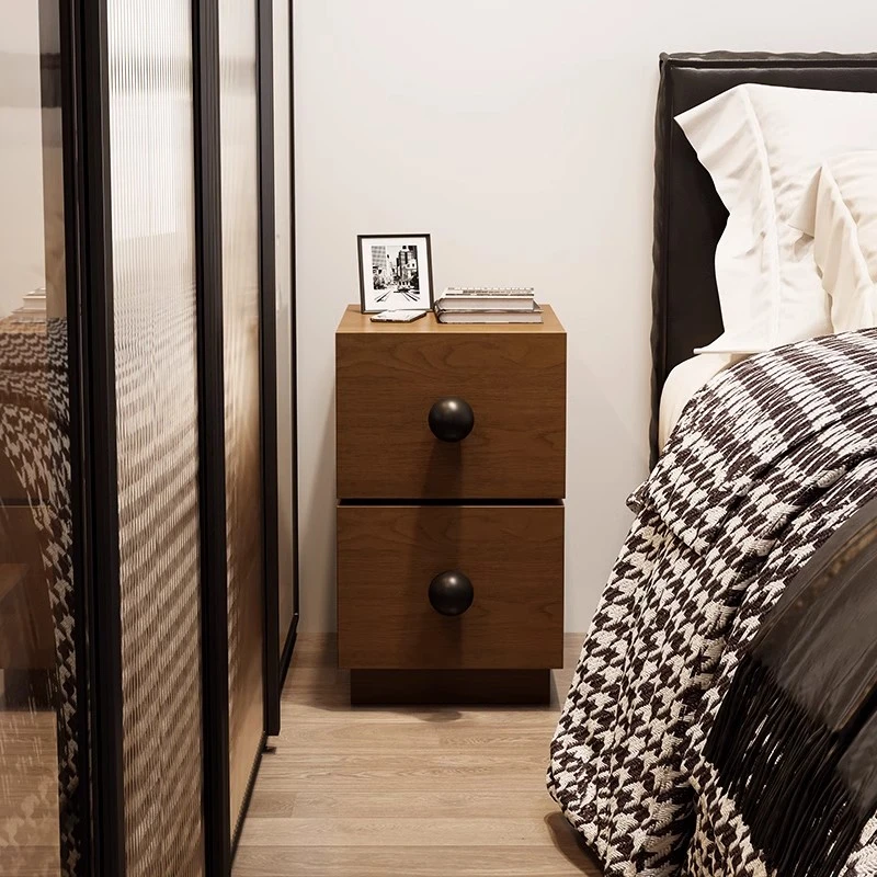 实木床头柜小型中古30公分卧室床边置物柜30cm超窄款床边柜40cm宽