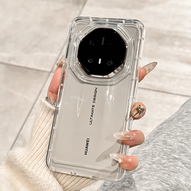 适用华为mate70rs非凡大师手机壳mate60rs简约高透硅胶mate70男女