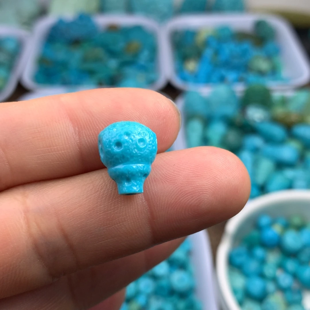 绿松石未镶嵌吊坠(不含链)14×10×8