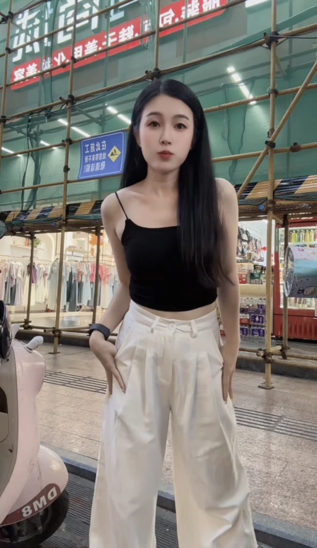 2025夏季新款白色阔腿裤时尚百搭显瘦