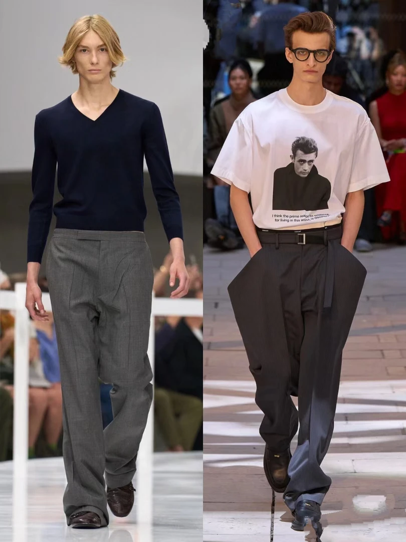 【C-专属】2025夏季新款男士简约短袖时尚潮流高级感T恤L412