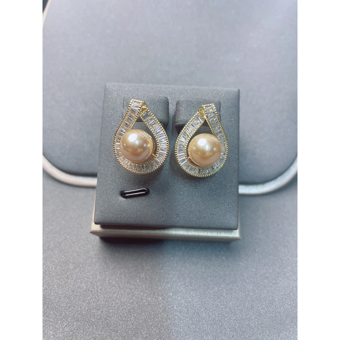 合金合成锆石耳饰 2122《美人泪》高级轻奢时尚百搭耳饰