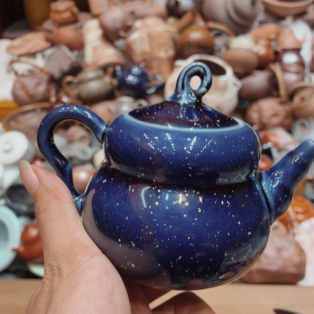 柴烧老岩泥手工茶壶器皿