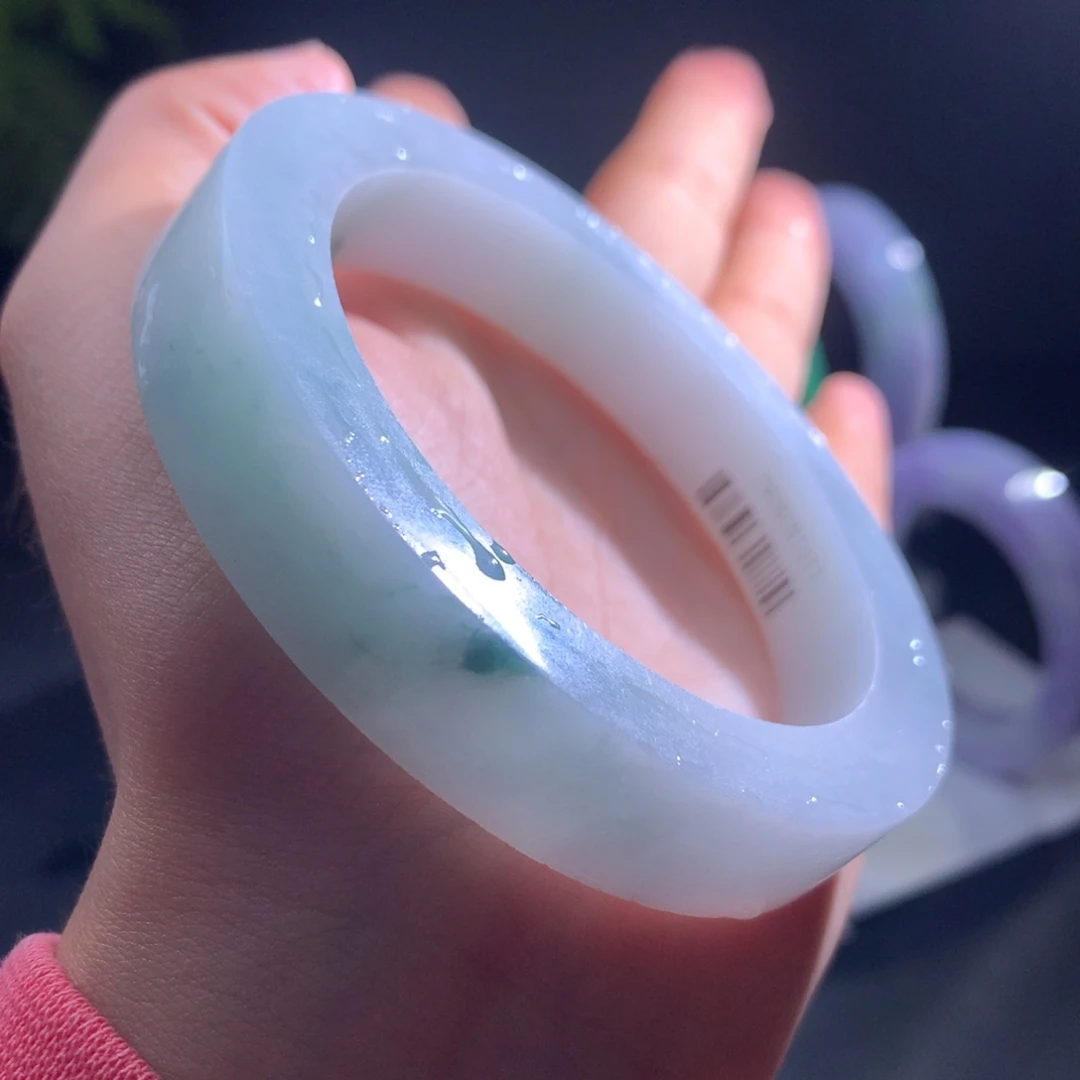 未镶嵌手镯定制翡翠果冻条59-64