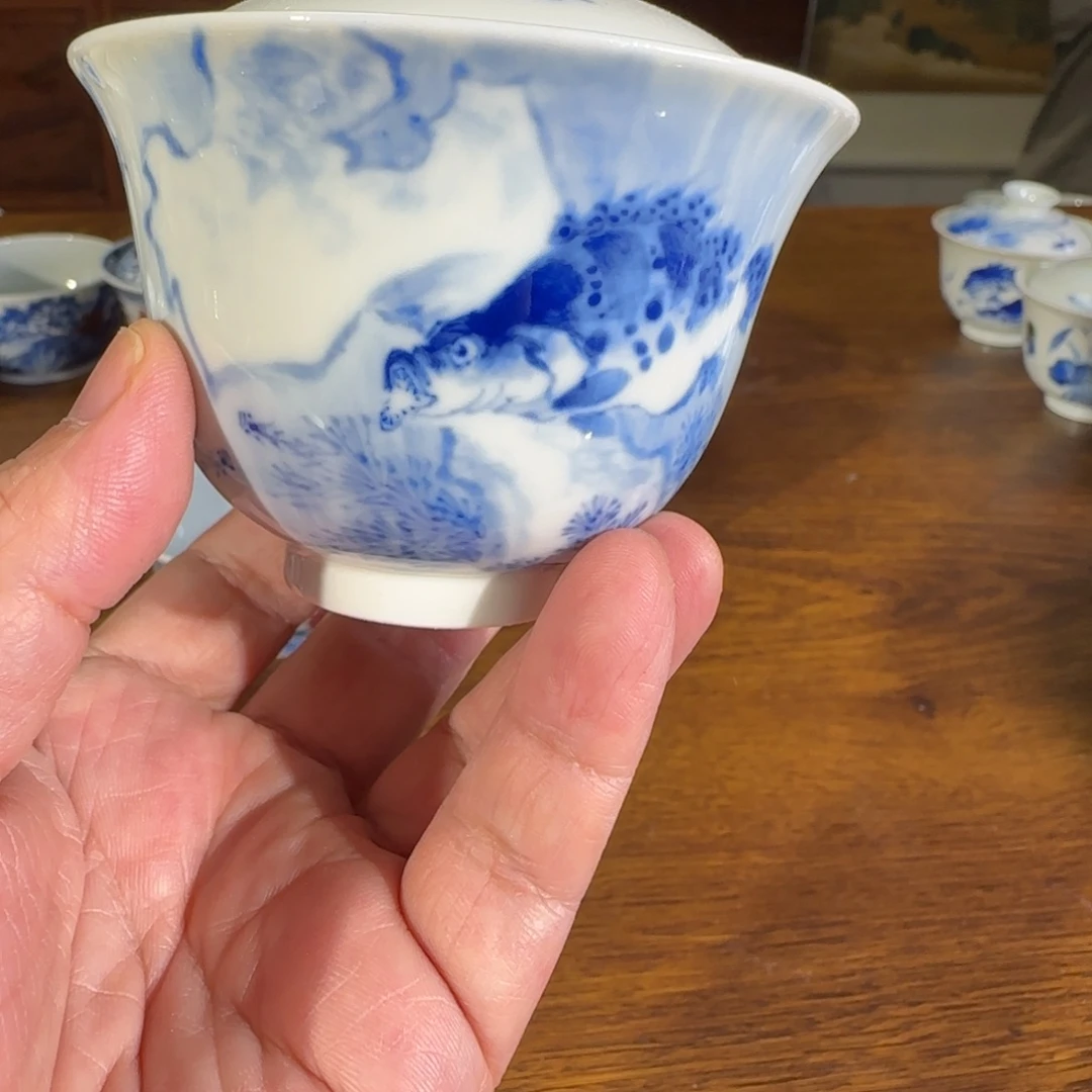 景德镇岚溪釉里红瓷器