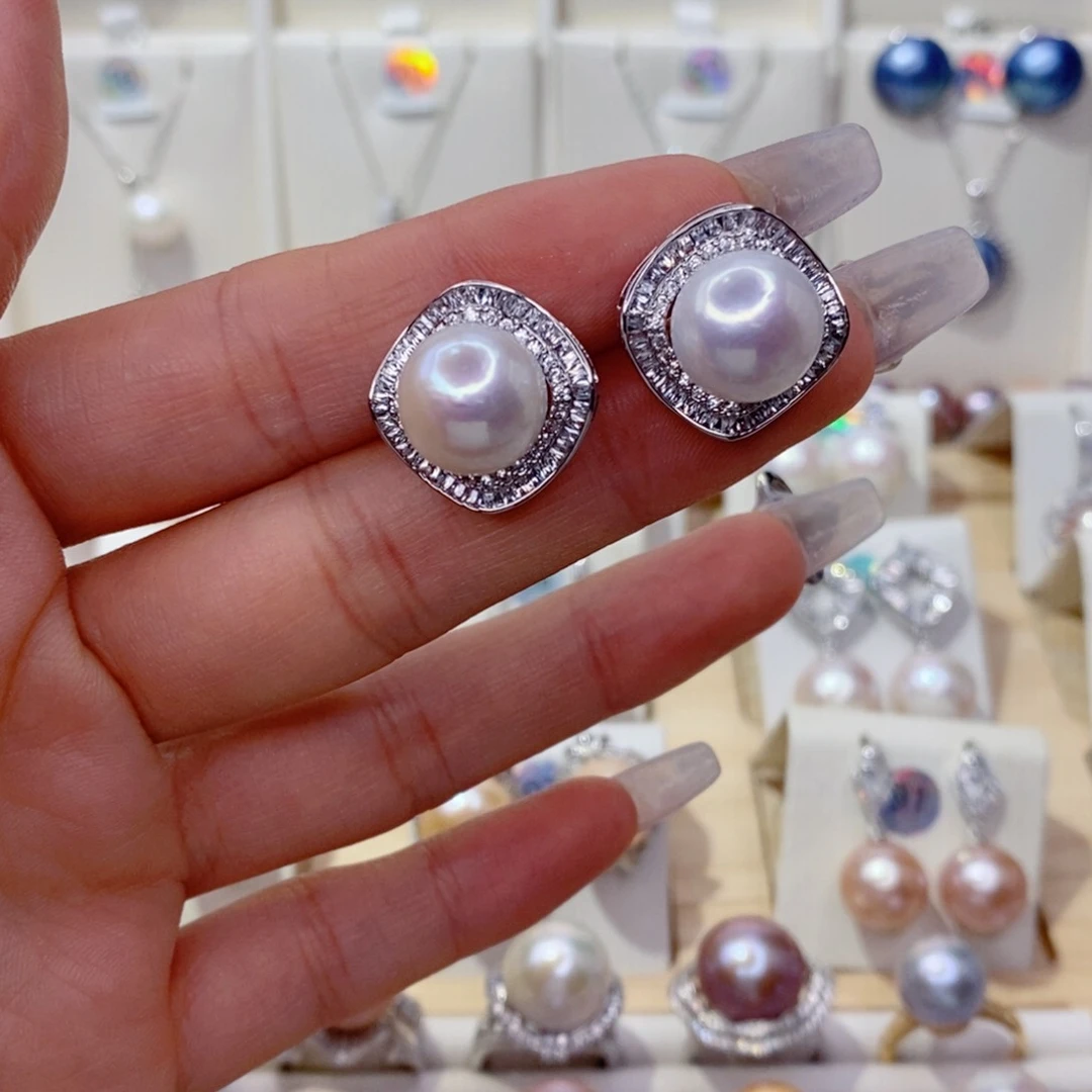 未镶嵌淡水珍珠耳饰11➕