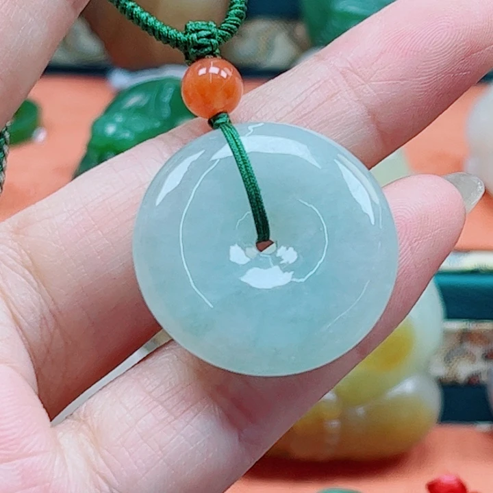 翡翠未镶嵌颈饰多样性发货一件
