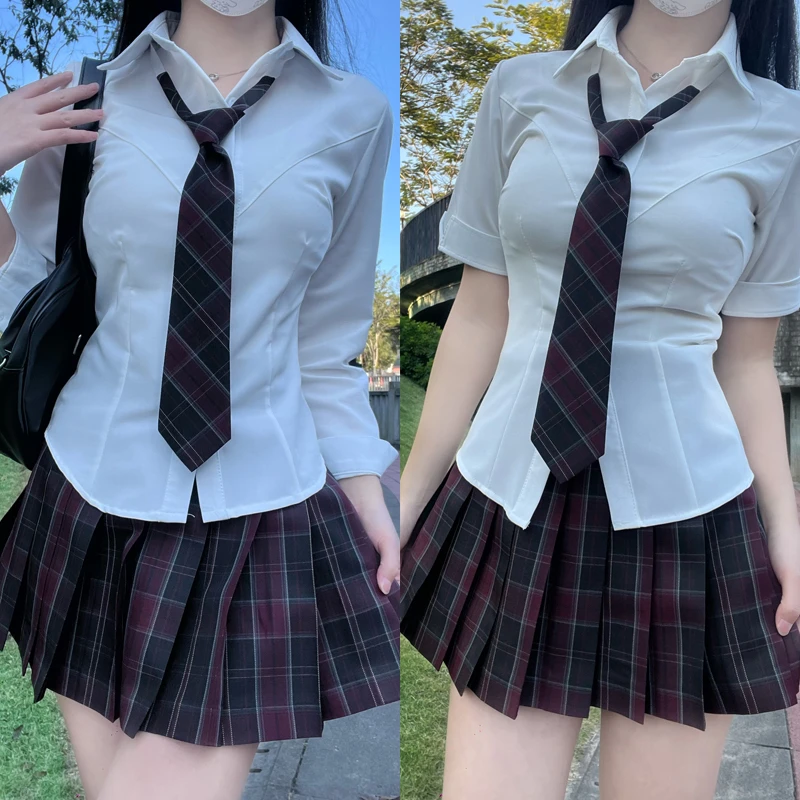 喵太【禁忌之夜】JK制服原创格裙日系学院风高腰学生正版百褶裙套装