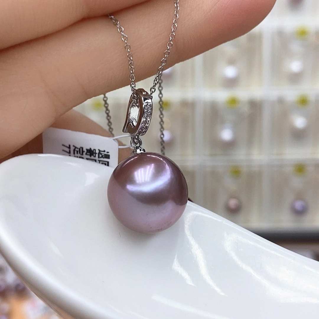 颈饰合金淡水珍珠