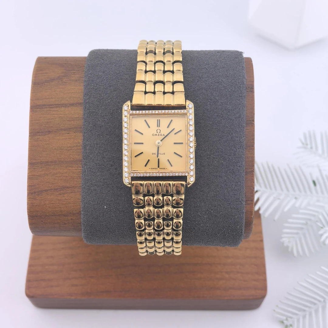 95新 Omega/欧米茄  中古欧米茄女表/手动机械/20mm/02134