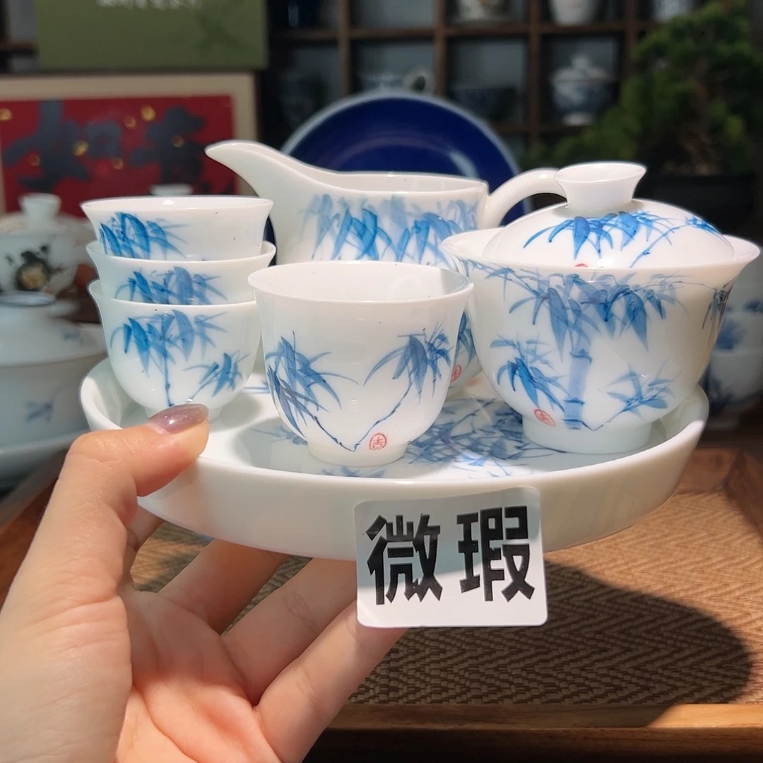 【闪购商品】微瑕 手绘 盖碗