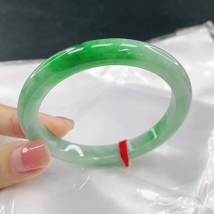 翡翠未镶嵌手镯圈56，85096