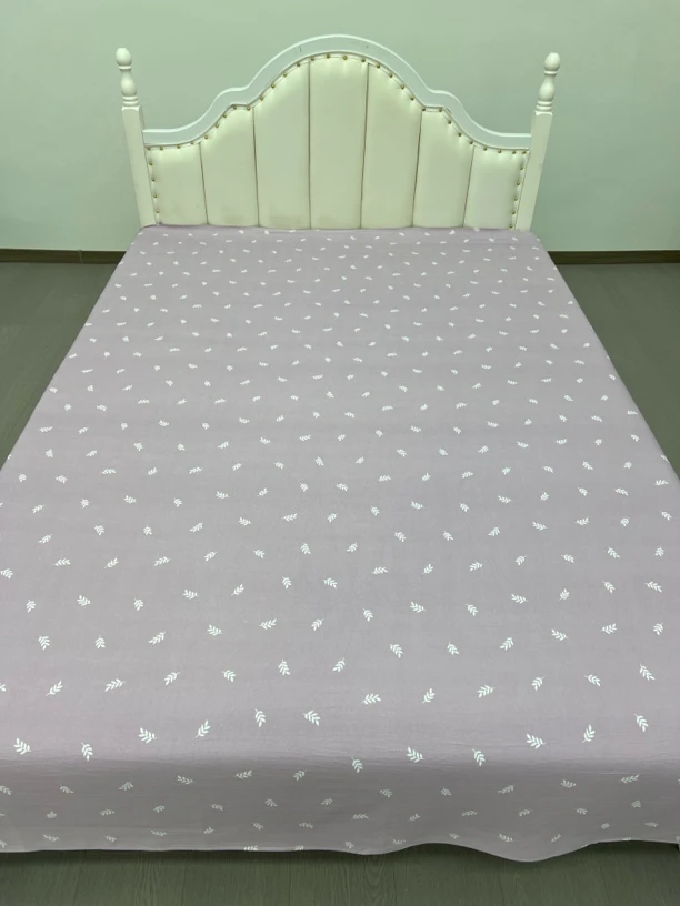 双人床单（藤蔓花雨）尺寸2.3X2.4米亲肤柔软舒适四季款