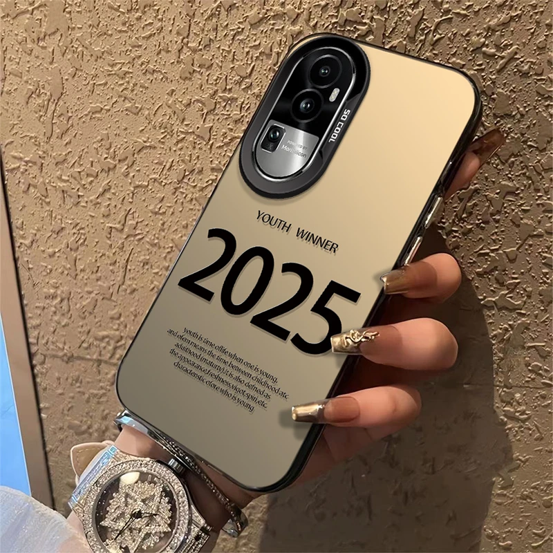 适用于【OPPO】Reno10创意简约2025个性男女新款防摔手机壳