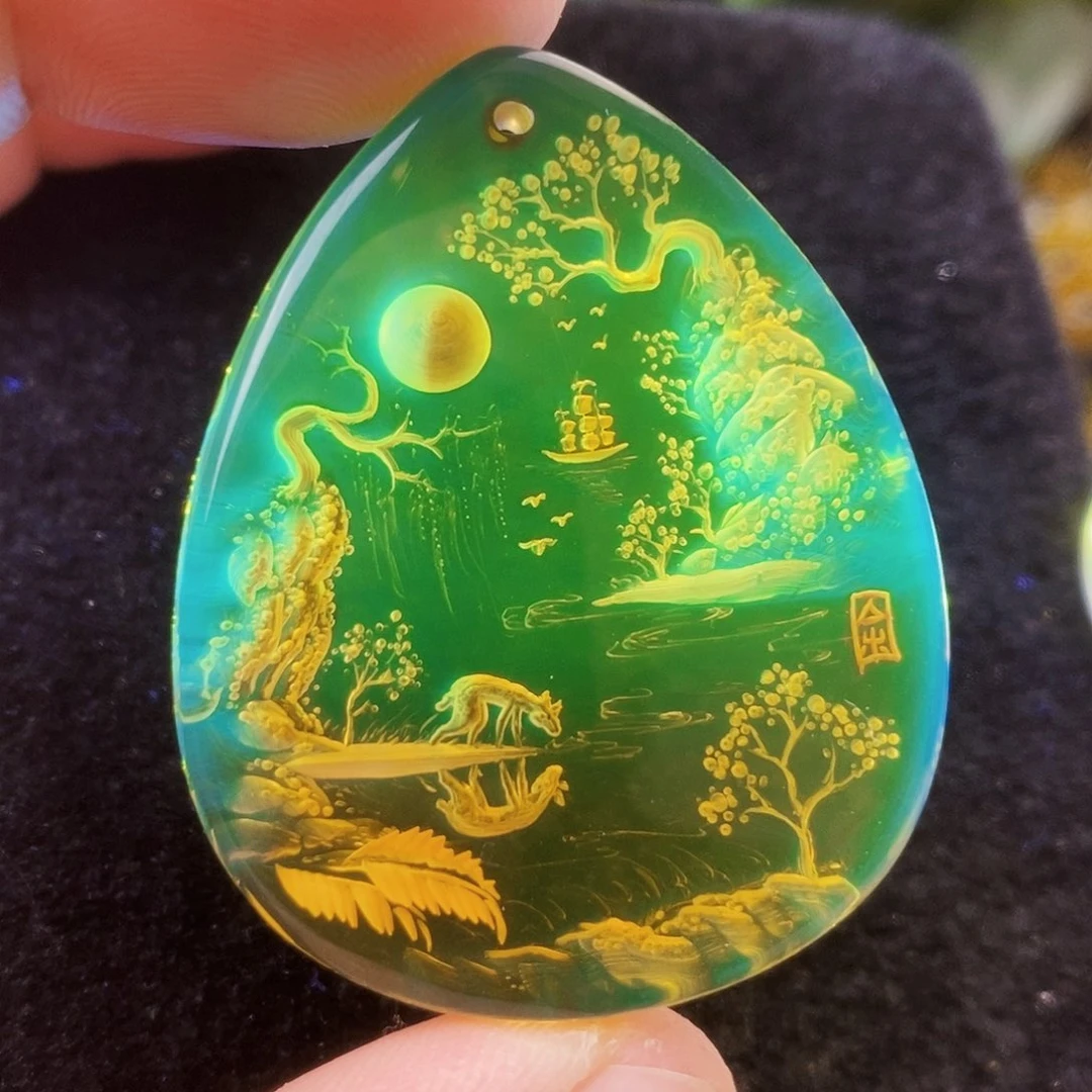 【闪购商品】蓝珀吊坠(不含链)未镶嵌