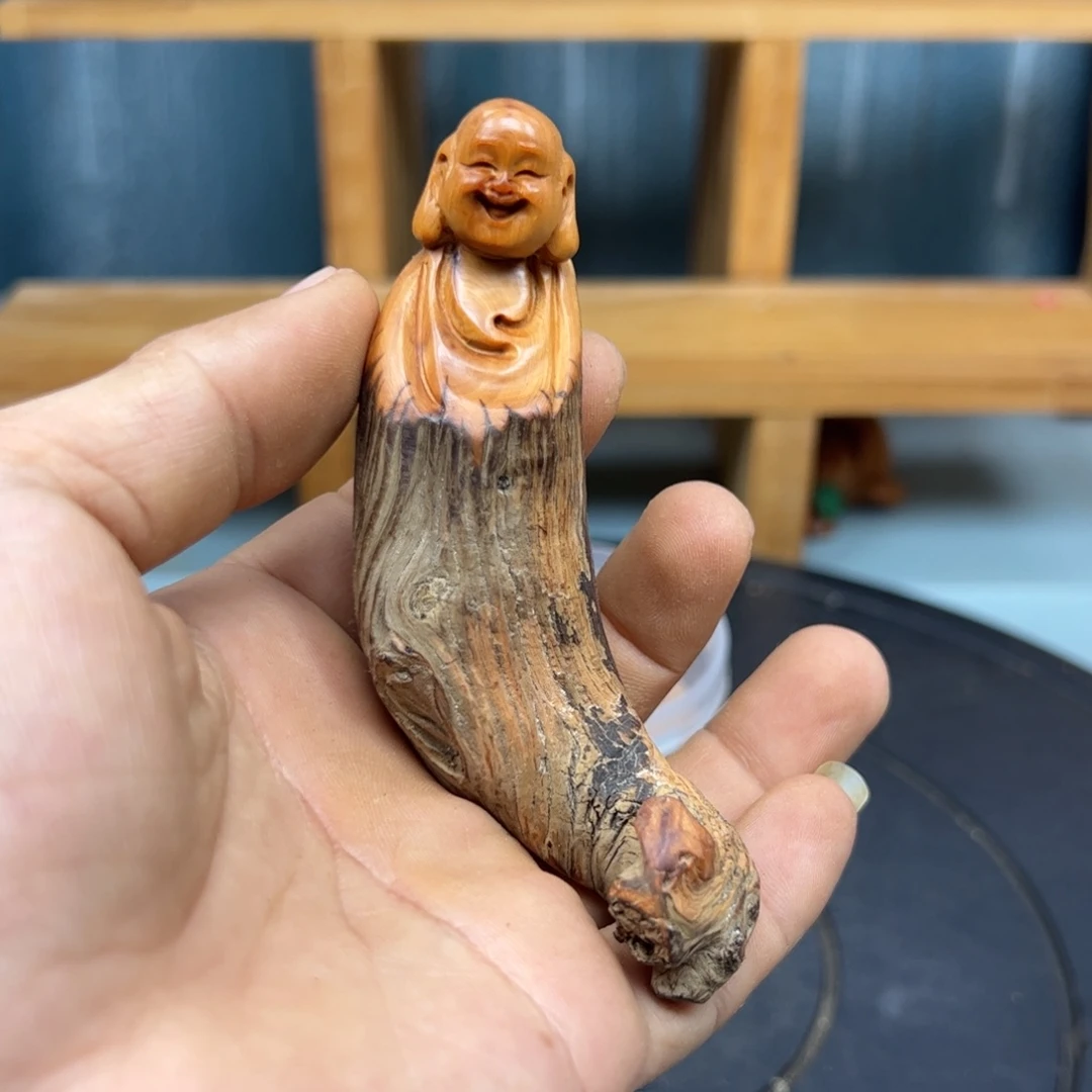 语***昕木崖柏木摆件手把件