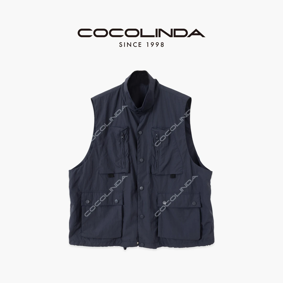 COCOLINDA | 户外重工双层网面立领工装马甲V5269