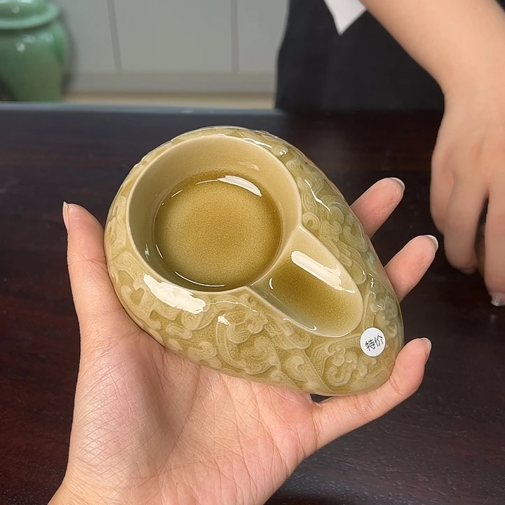 龙泉云间青瓷小米茶器