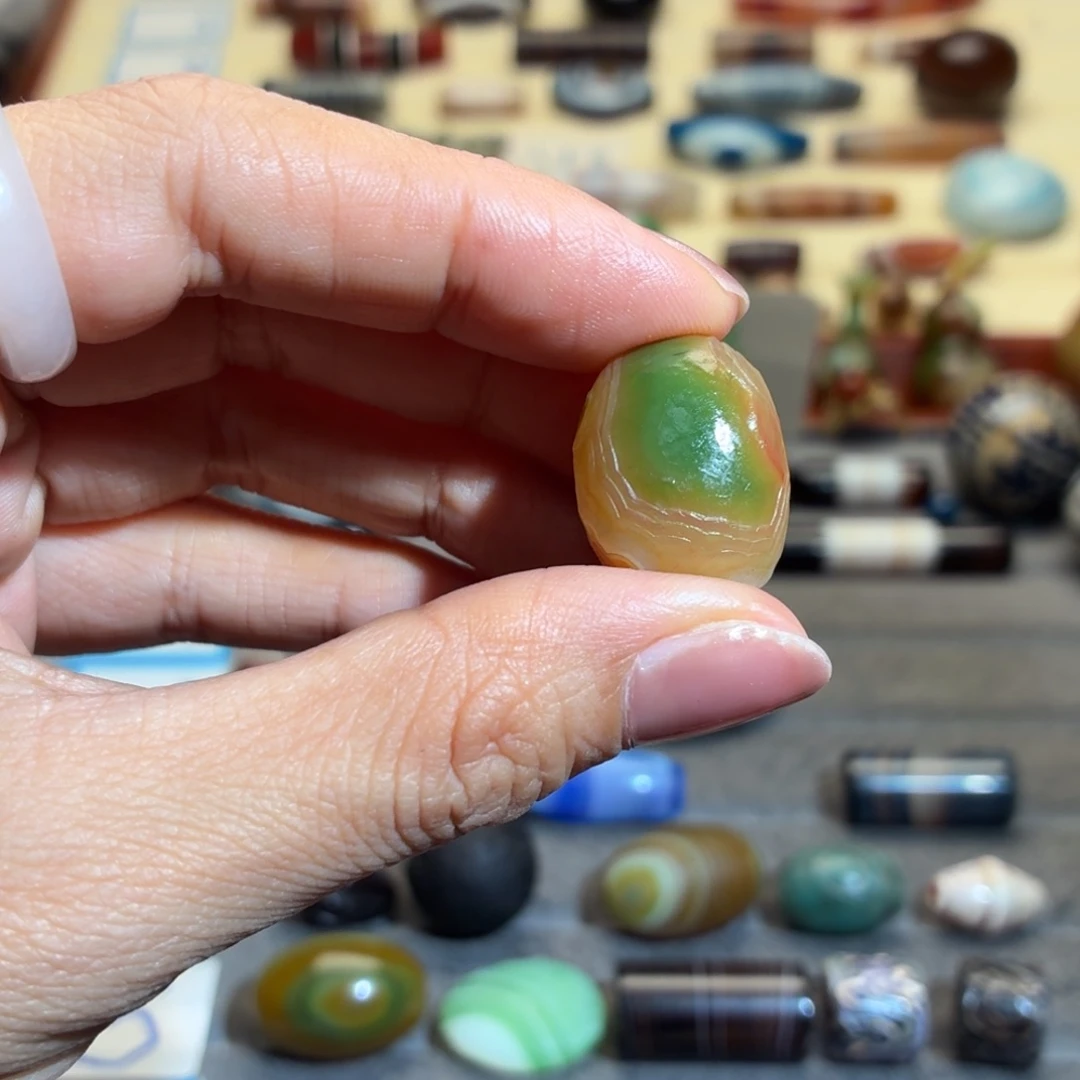 满***）玛瑙/玉髓合金颈饰