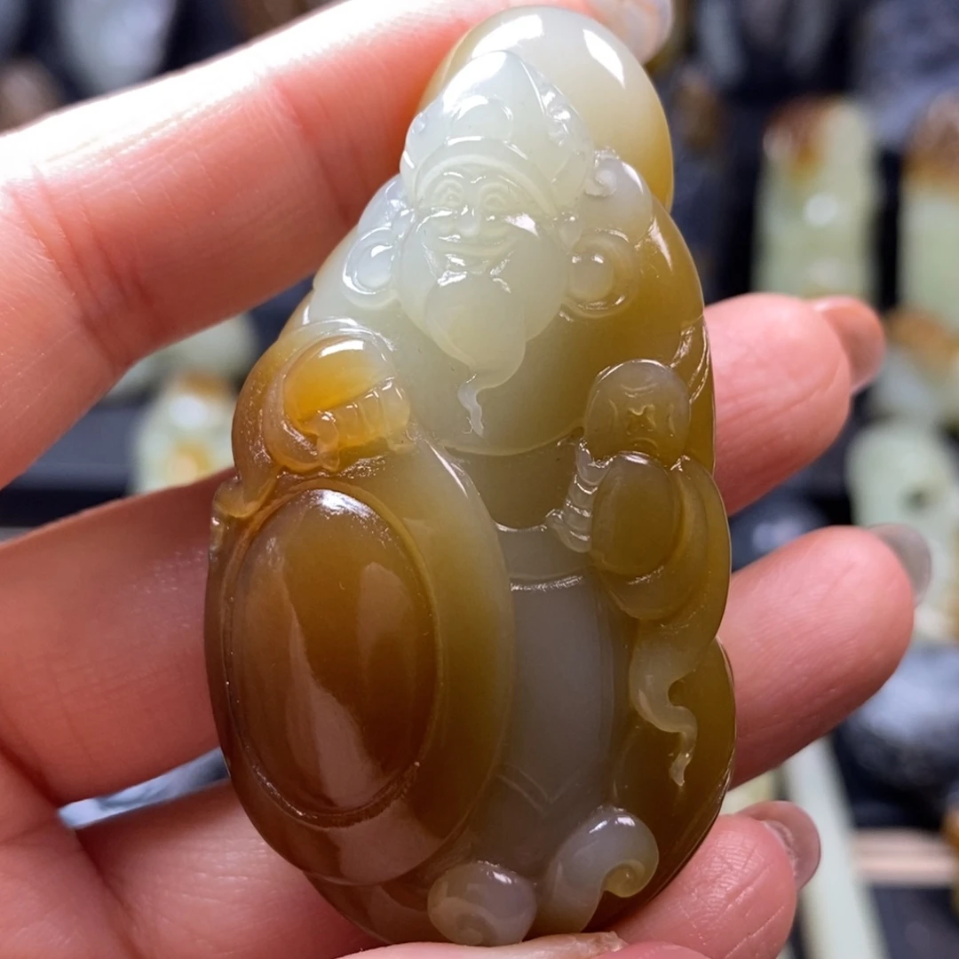 和田玉未镶嵌挂件