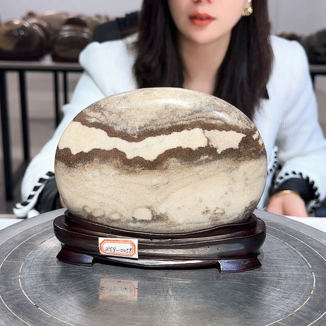 长江画面石精品中号摆件