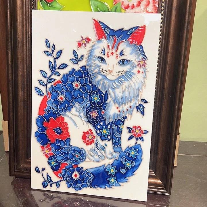 金***姐陶小猫咪挂画好看美式