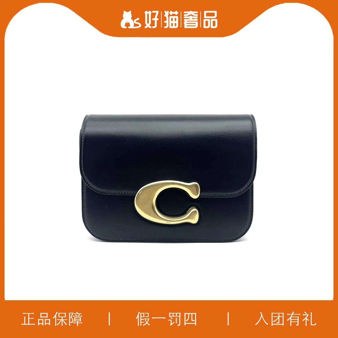 95新 COACH/蔻驰 蔻驰黑色爱豆包/Y6612/21X13X7