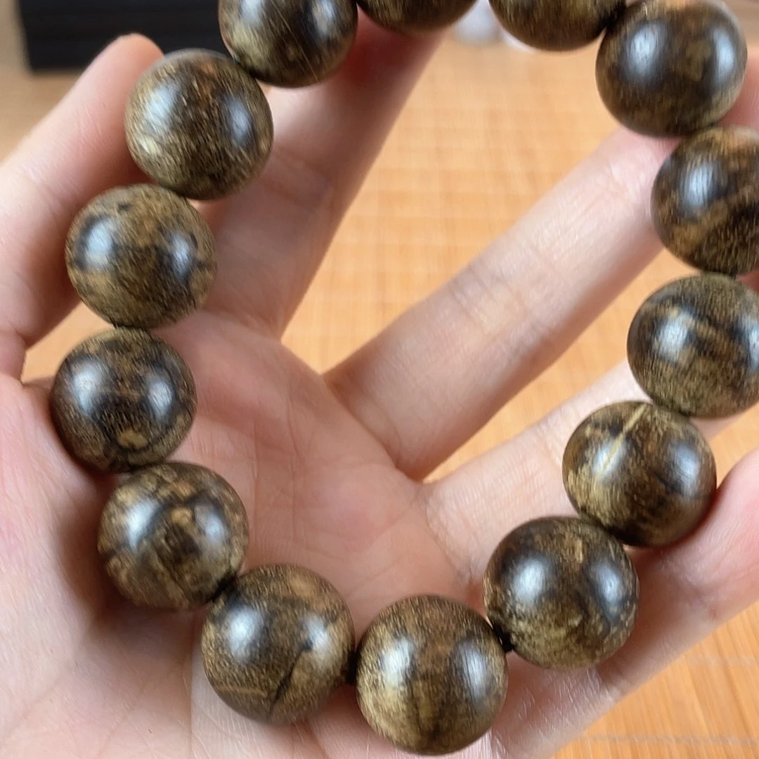 老***石降真香手串/手链1.6马来西亚瘤疤天然