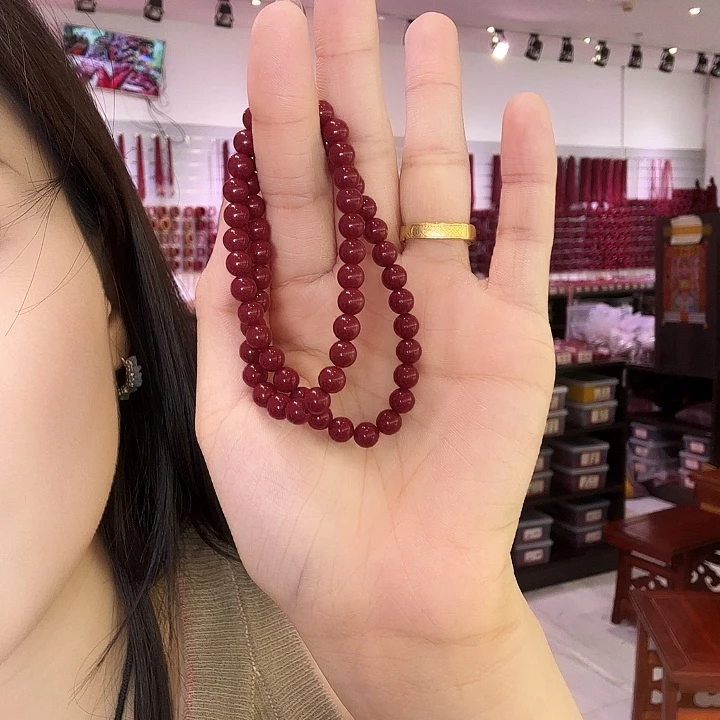 天然辰砂6mm2圈朱砂