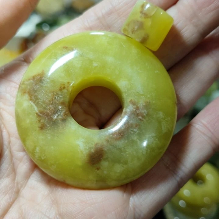 岫玉平安扣未镶嵌