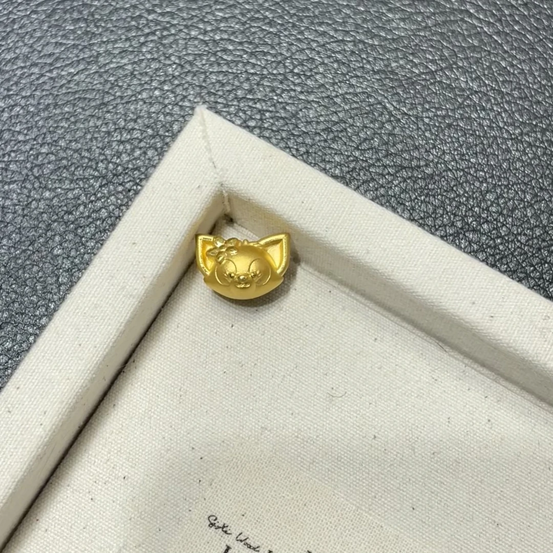 足金999玲娜贝儿黄金转运珠可爱造型合适送闺蜜送女友