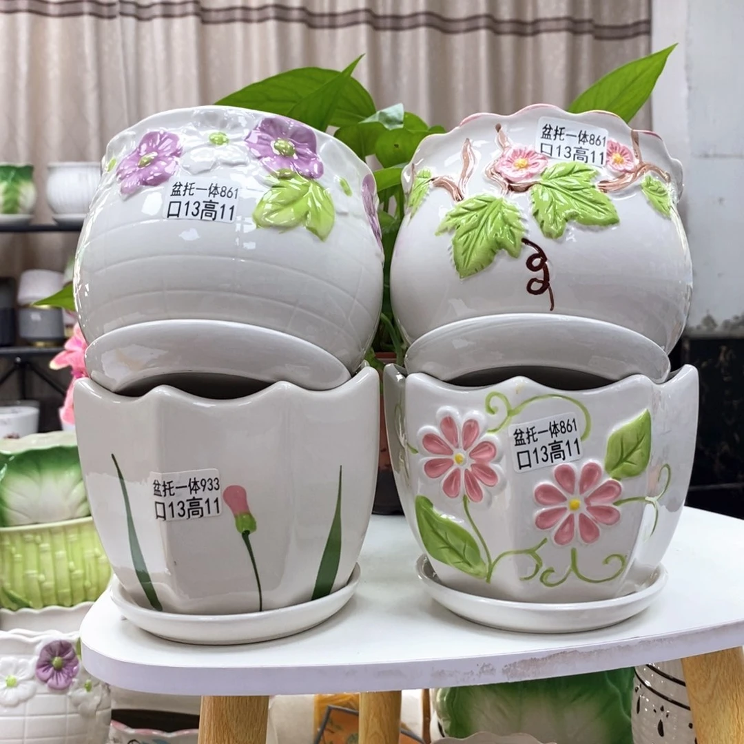 @夏西陶瓷花盆@@5861