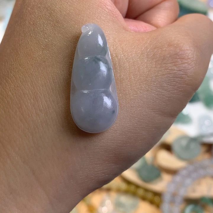未镶嵌定制翡翠福豆