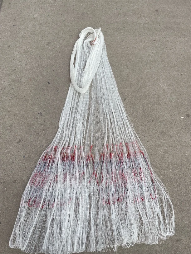 八遍两指三米半高，纯手工铅坠子，一开到顶全网8.5斤左右重，