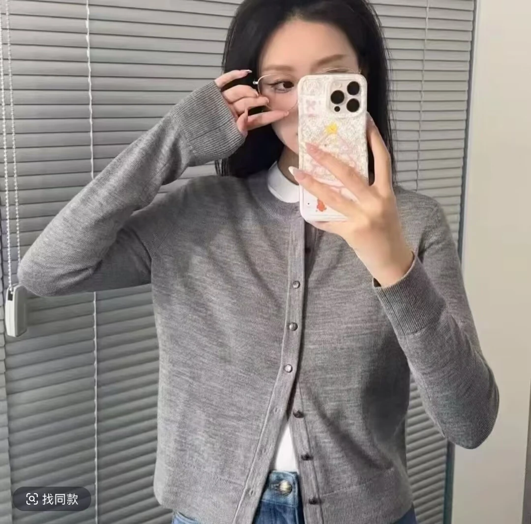 GIRDEAR/哥弟148023 新款圆领保暖时尚复古百搭绵羊毛针织衫