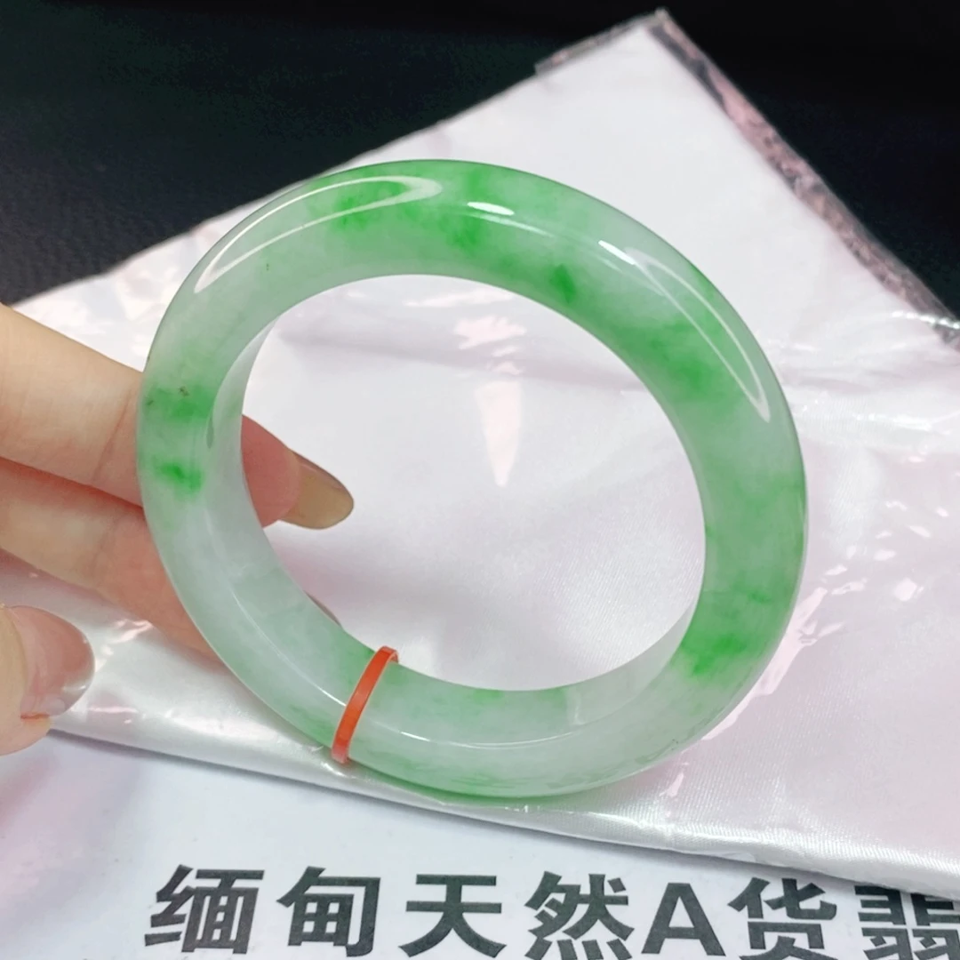未镶嵌手镯翡翠55.3正圈