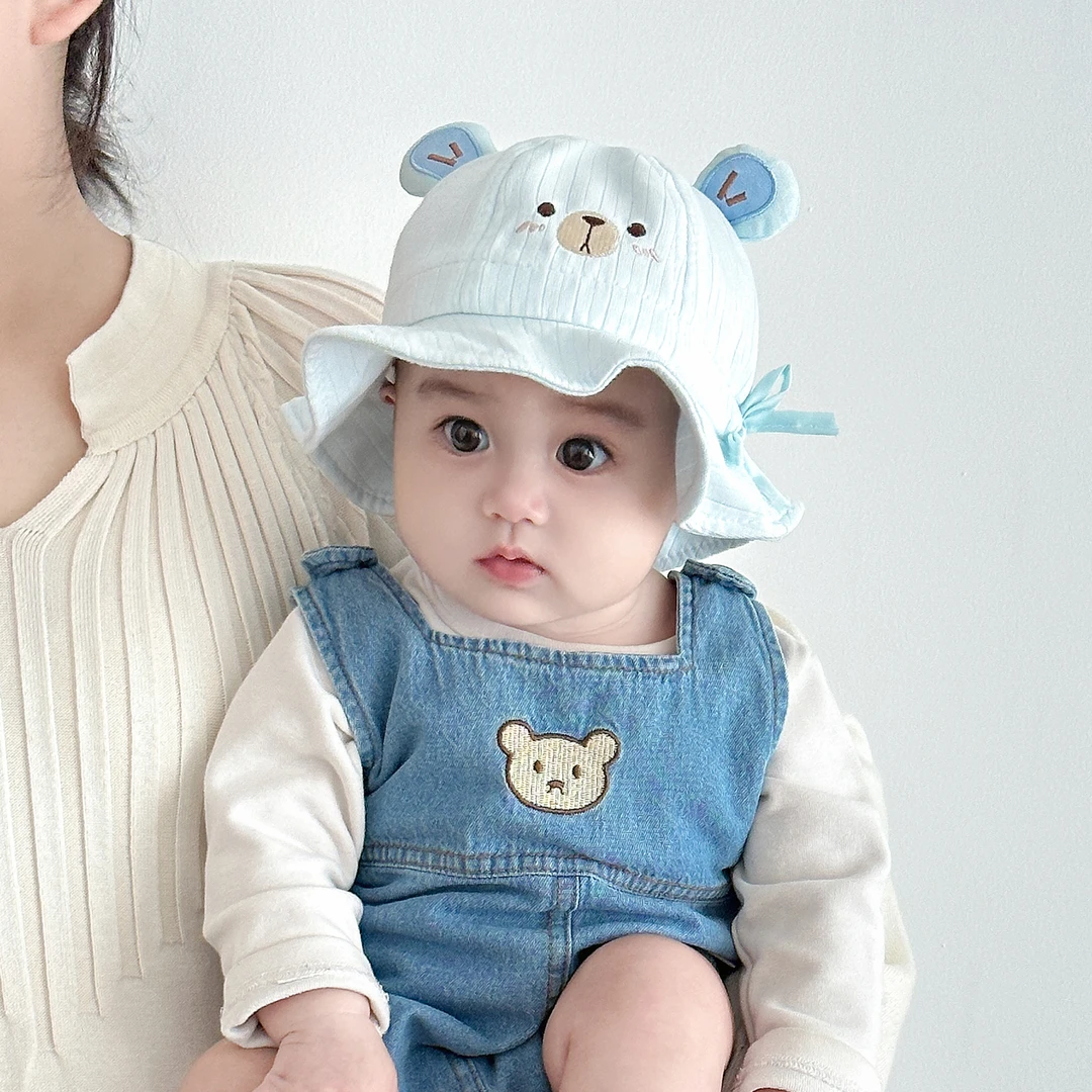 XINGDUOXIONG/星朵熊婴儿帽子春秋宝宝遮阳帽婴幼儿盆帽渔夫帽