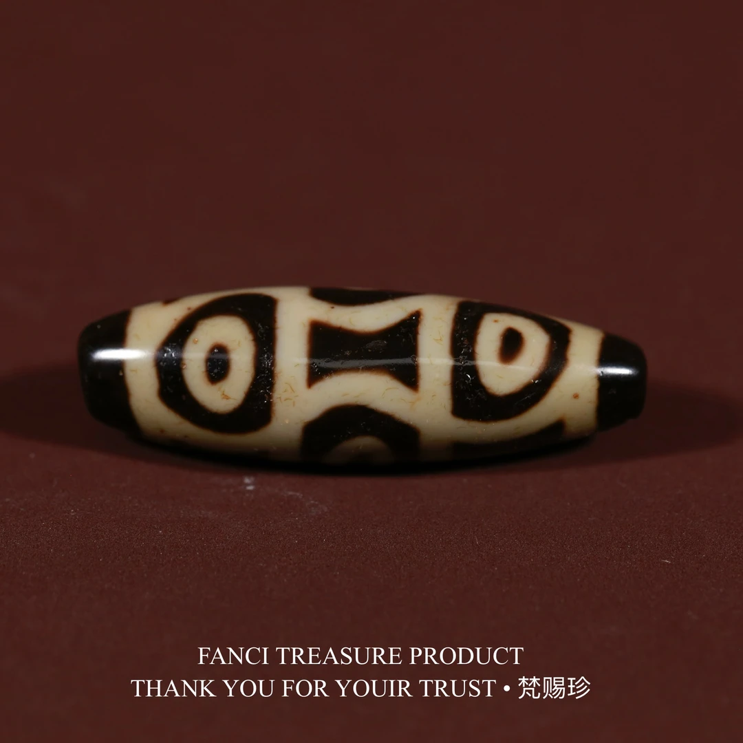 梵赐珍宝·【老冯超顶系列】手工台珠十轮六眼44.8x13.8mm天珠吊坠