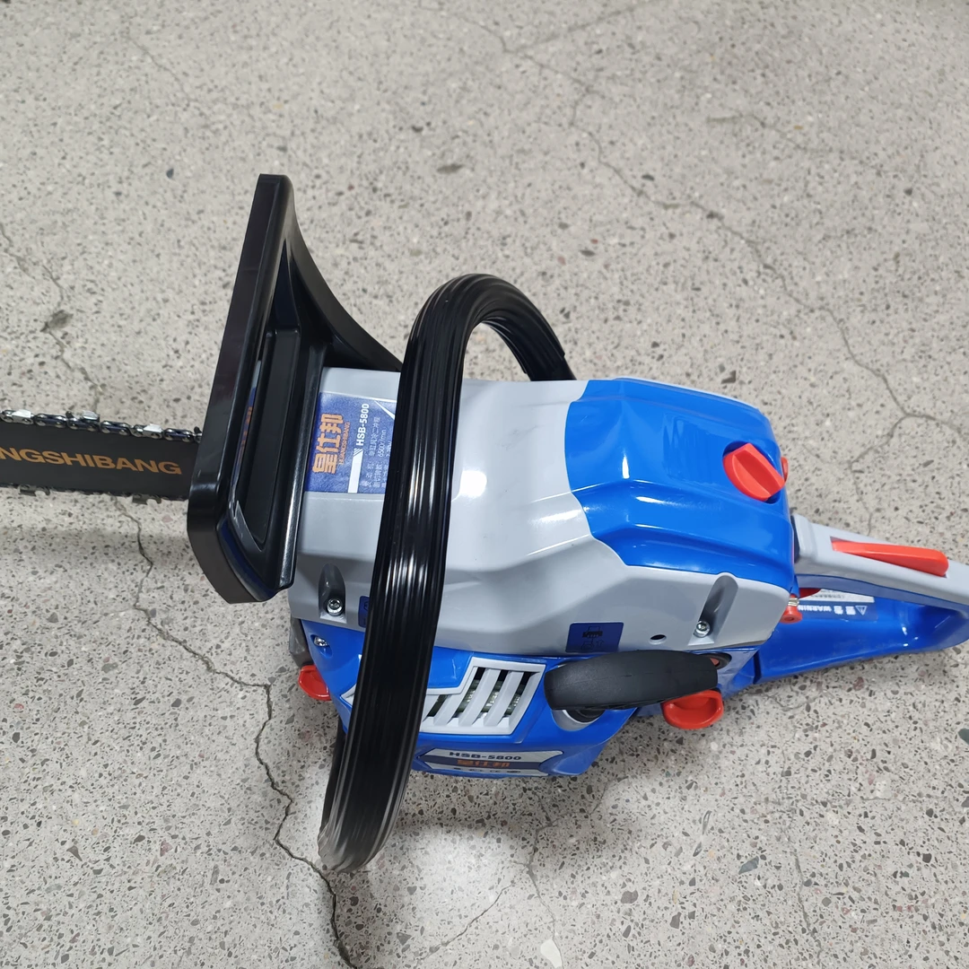 黄仕邦5800新款大功率油锯蓝灰款