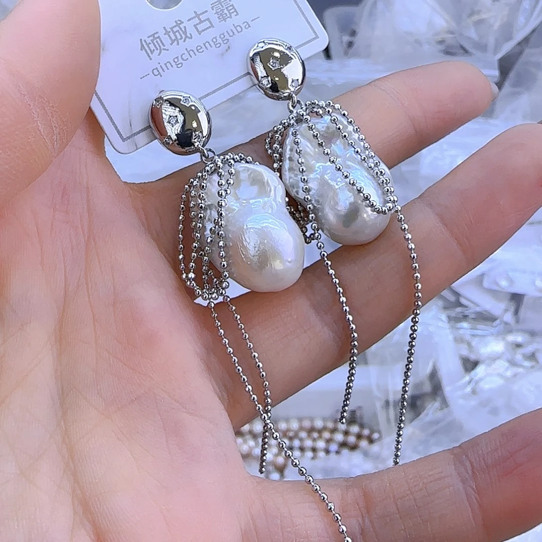 银S925镶嵌项链定制多样性发货发其一493淡水珍珠