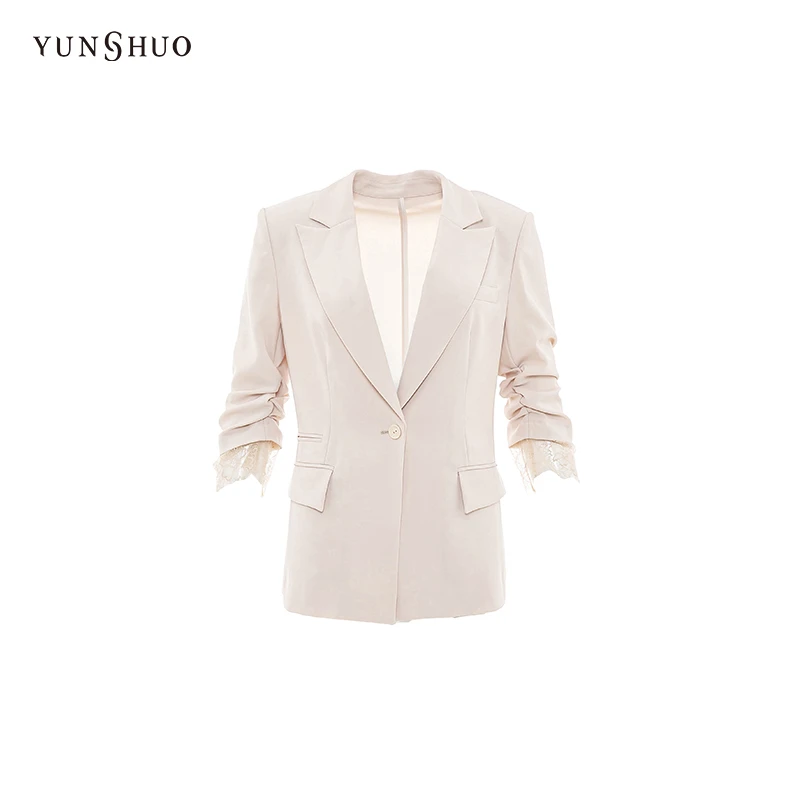 YUNSHUO  夏季半袖薄款西装外套 445113