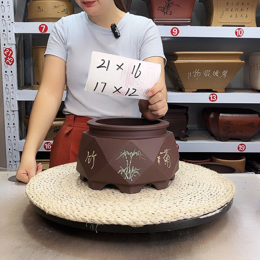 紫砂花盆紫砂花盆