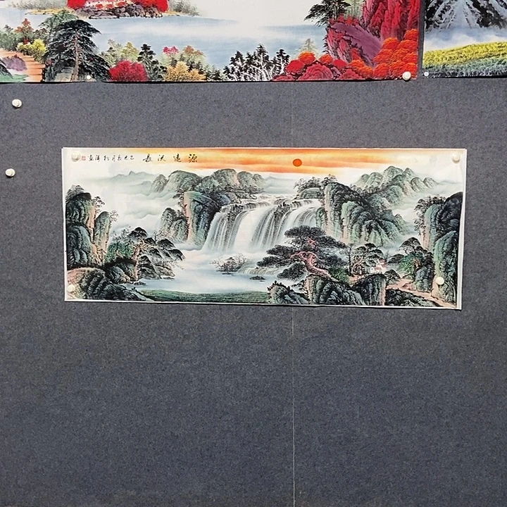 国画小六尺山水一副