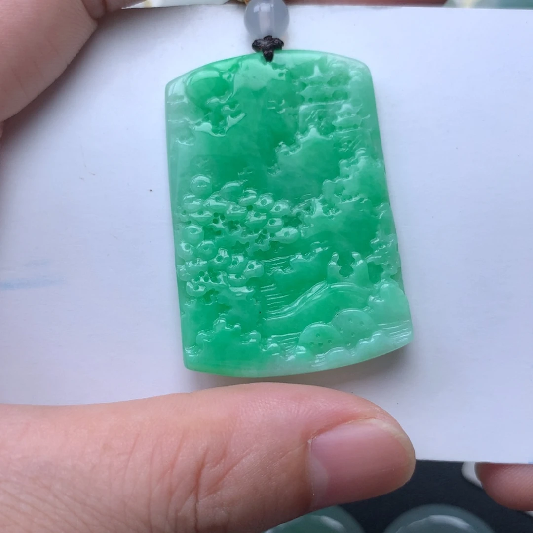 翡翠未镶嵌吊坠(不含链)