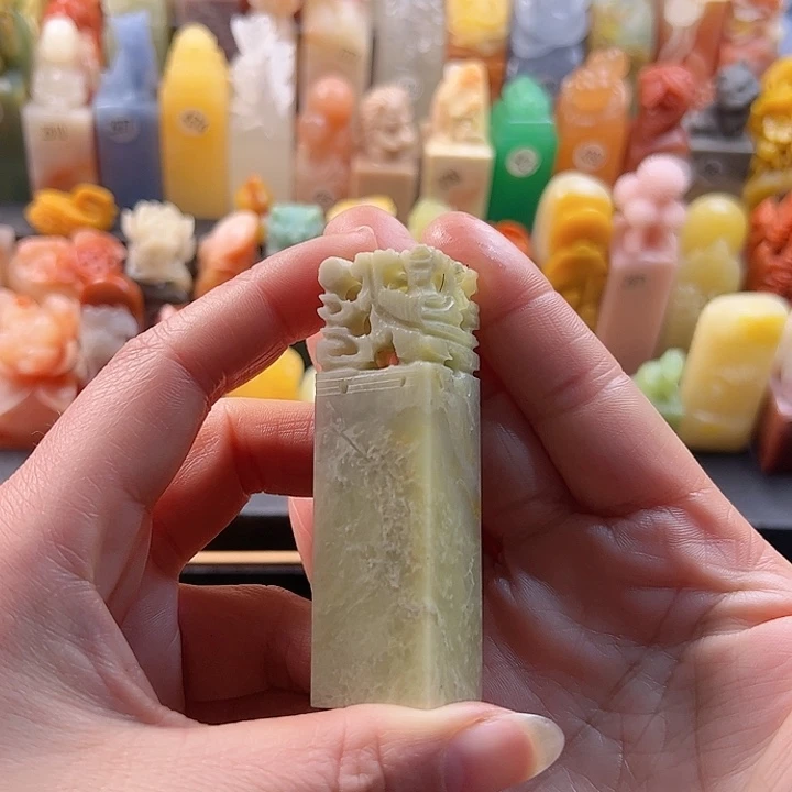 青田石印石手工定制2厘米，包刻字